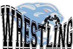 wrestling decorative image with cougar logo